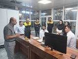 بازدید سرپرست شبکه بهداشت و درمان از کارخانه قند اقلید 